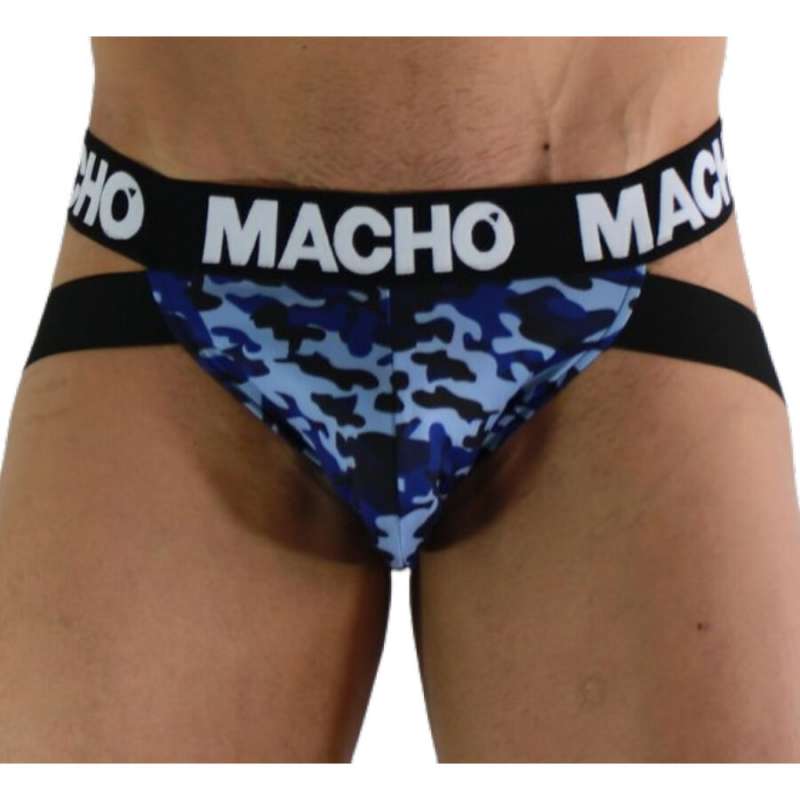 MACHO - MX28MA JOCK MILITARY BLUE L MACHO - MX28MA JOCK MILITARY BLUE L