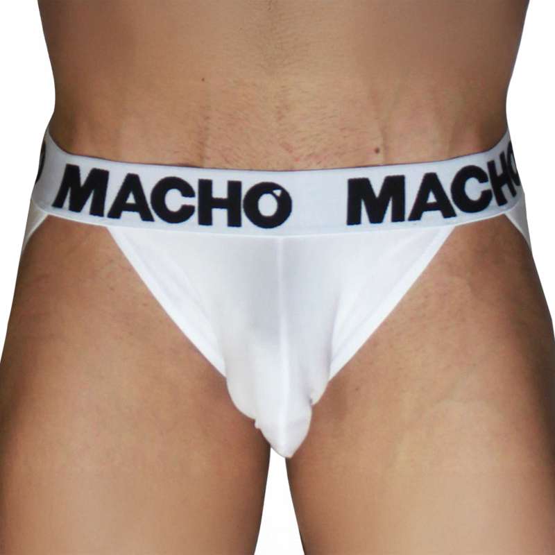 MACHO - MX29BL JOCK WHITE + WHITE L MACHO - MX29BL JOCK WHITE + WHITE L