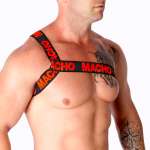 MACHO - ROMAN HARNESS RED L/XL