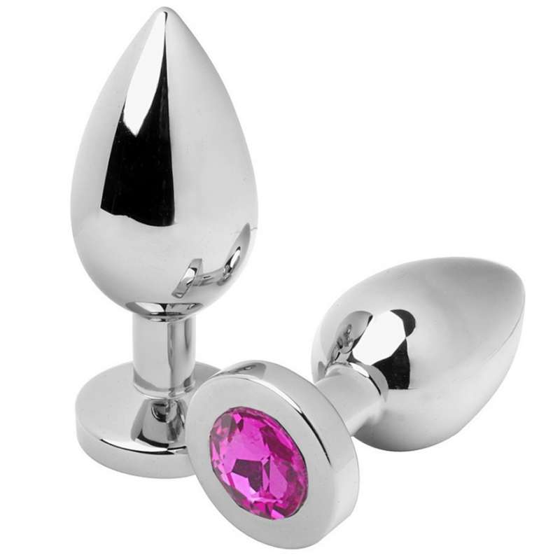 METAL HARD - ANAL PLUG DIAMOND PINK SMALL 5.71CM METAL HARD - ANAL PLUG DIAMOND PINK SMALL 5.71CM