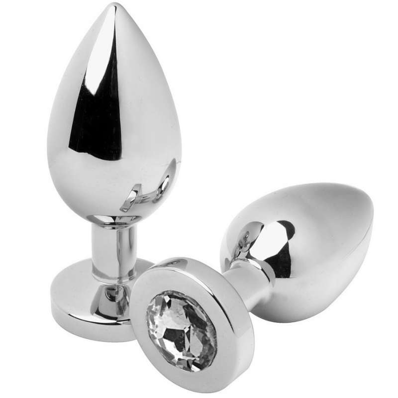 METAL HARD - ANAL PLUG DIAMOND TRANSPARENT MEDIUM 7.62CM METAL HARD - ANAL PLUG DIAMOND TRANSPARENT MEDIUM 7.62CM