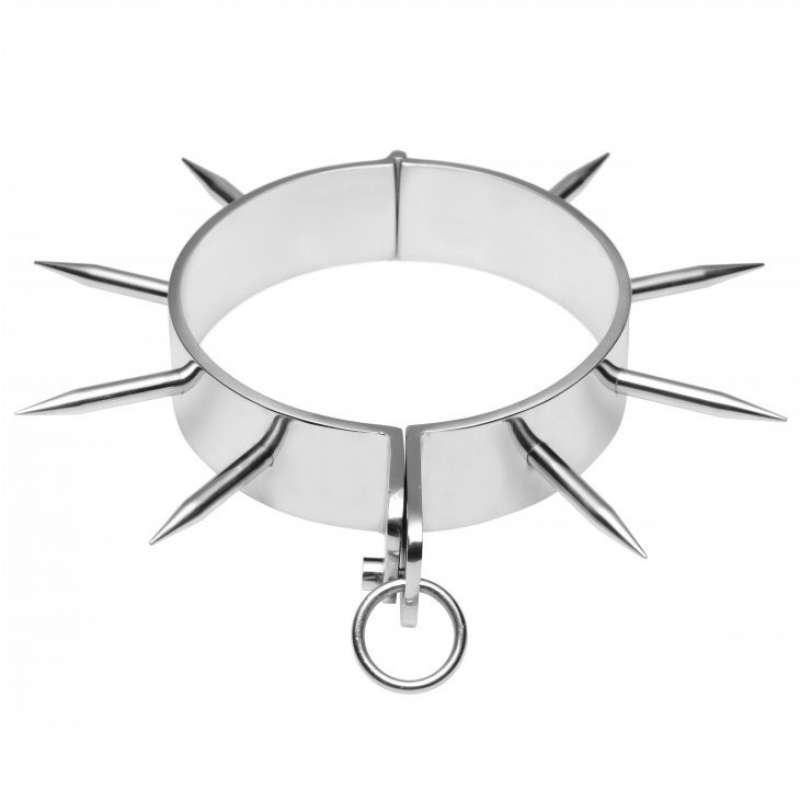 METAL HARD - BDSM SLAVE COLLAR WITH POINTS METAL HARD - BDSM SLAVE COLLAR WITH POINTS
