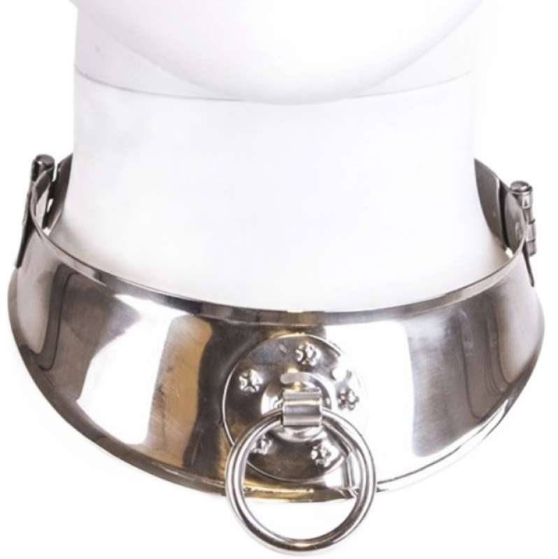 METAL HARD - RESTRAINT COLLAR WITH RING METAL HARD - RESTRAINT COLLAR WITH RING
