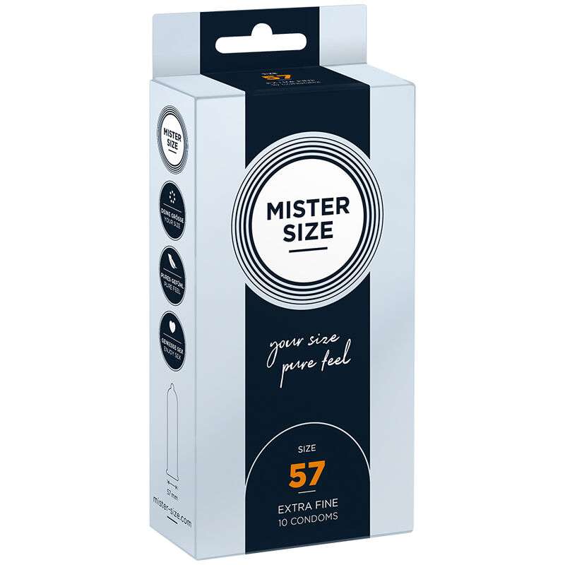 MISTER SIZE - CONDOM SIZE L 57 MM (10 UNITS) MISTER SIZE - CONDOM SIZE L 57 MM (10 UNITS)