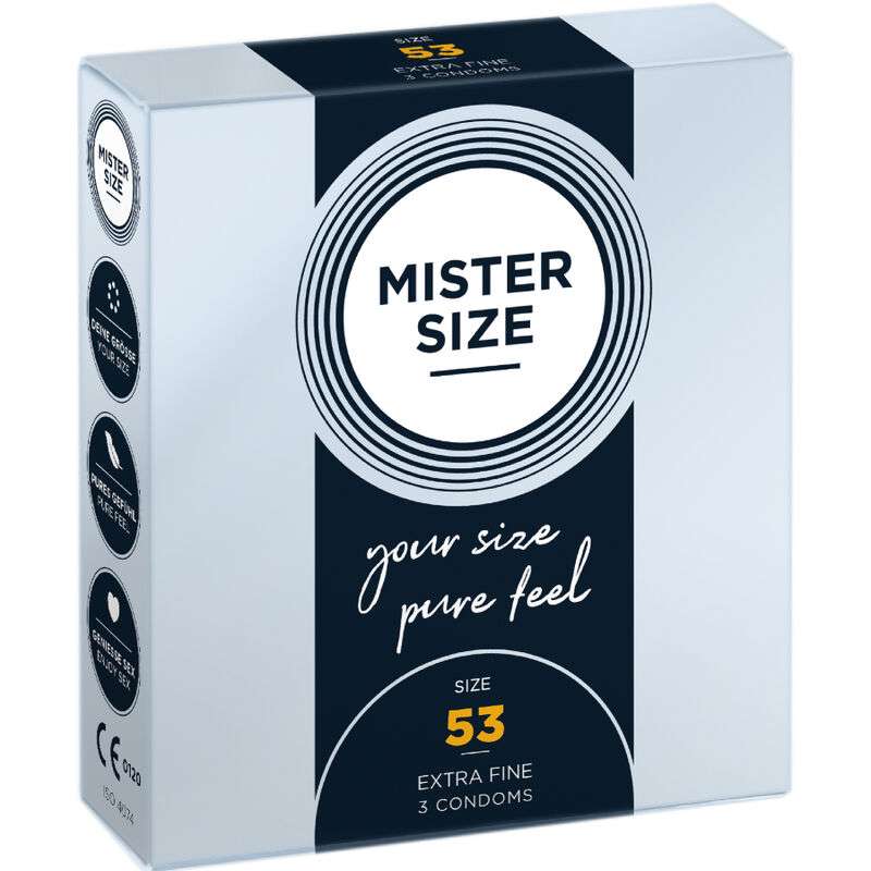 MISTER SIZE - CONDOM SIZE M 53 MM (3 UNITS) MISTER SIZE - CONDOM SIZE M 53 MM (3 UNITS)