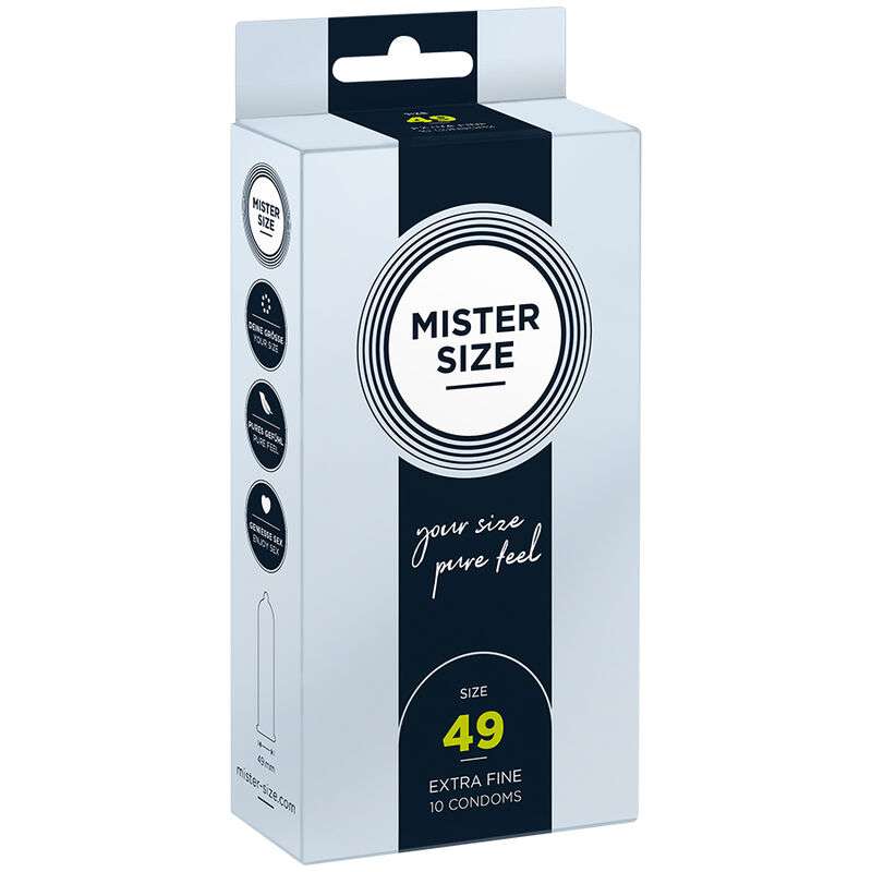 MISTER SIZE - CONDOM SIZE S 49 MM (10 UNITS) MISTER SIZE - CONDOM SIZE S 49 MM (10 UNITS)