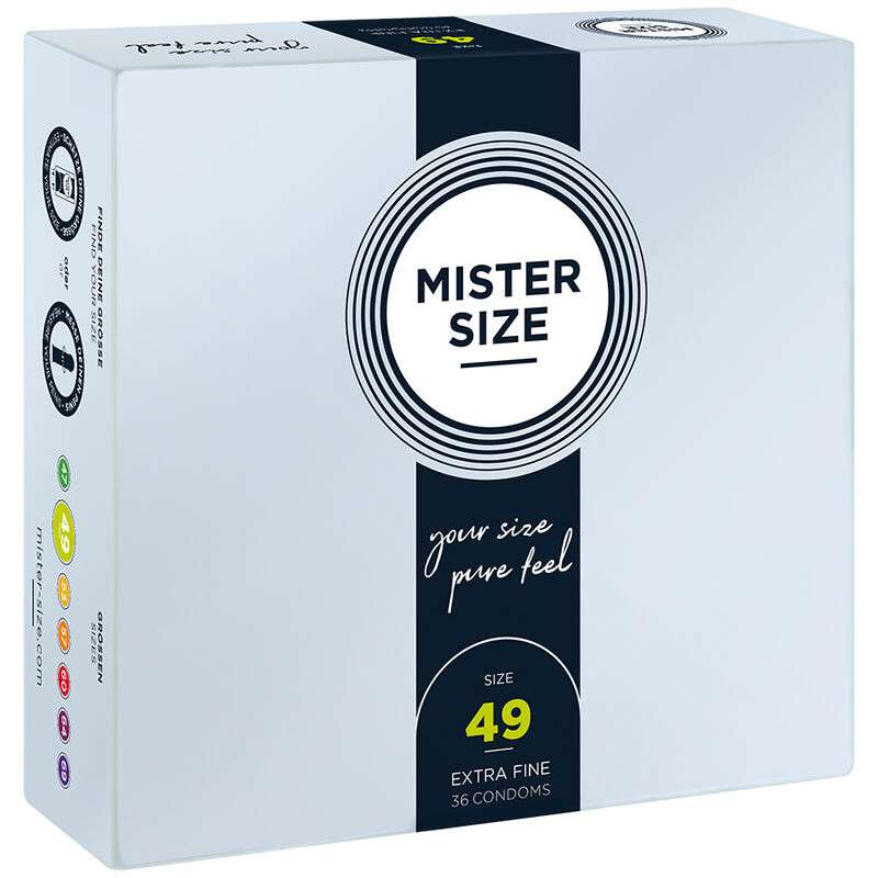 MISTER SIZE - CONDOM SIZE S 49 MM (36 UNITS) MISTER SIZE - CONDOM SIZE S 49 MM (36 UNITS)