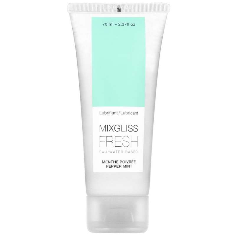MIXGLISS - WATER BASED LUBRICANT EFFECT COLD MINT FLAVOR 70 ML MIXGLISS - WATER BASED LUBRICANT EFFECT COLD MINT FLAVOR 70 ML