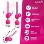 MORESSA - Osian setti Premium silikoni pinkki (Osian One - 51 g | Osian Two - 101 g | Osian Three 85 G)