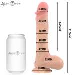 MR INTENSE - BRADLEY SILICONE VIBRATING DILDO WITH HEAT EFFECT AND REMOTE CONTROL 21 CM -Ø- 4.2 CM