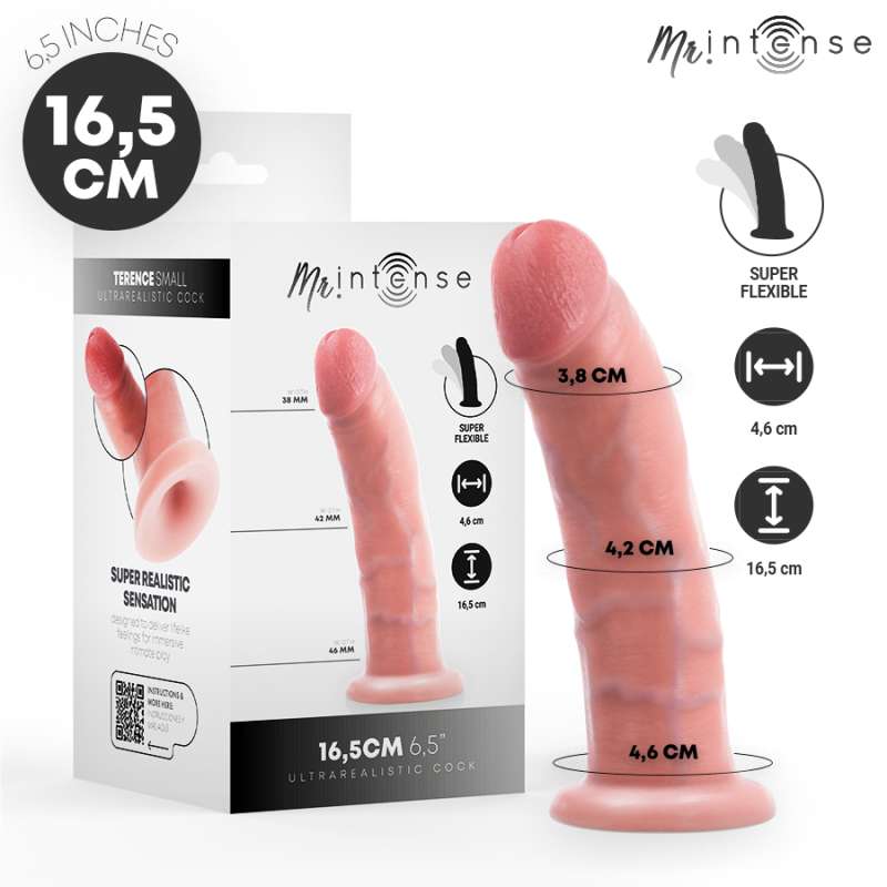 MR INTENSE - SMALL TERENCE DILDO 16.5 CM -Ø- 4.6 CM MR INTENSE - SMALL TERENCE DILDO 16.5 CM -Ø- 4.6 CM