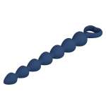 MR PLAY - BLUE SILICONE ANAL BEADS & ANAL PLUG 26.7 CM