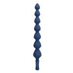 MR PLAY - BLUE SILICONE ANAL BEADS & ANAL PLUG 26.7 CM