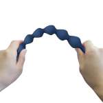 MR PLAY - BLUE SILICONE ANAL BEADS & ANAL PLUG 26.7 CM