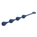 MR PLAY - BLUE SILICONE ANAL BEADS SIZE M 33 CM