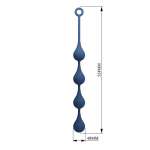 MR PLAY - BLUE SILICONE ANAL BEADS SIZE XL 52.5 CM