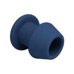 MR PLAY - JACK BLUE SILICONE HOLLOW ANAL PLUG SIZE S