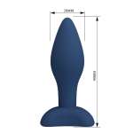 MR PLAY - TAPERED SILICONE ANAL PLUG BLUE S