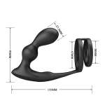 MR PLAY - VIBRATING ANAL PLUG WITH PENIS RING REMOTE CONTROL