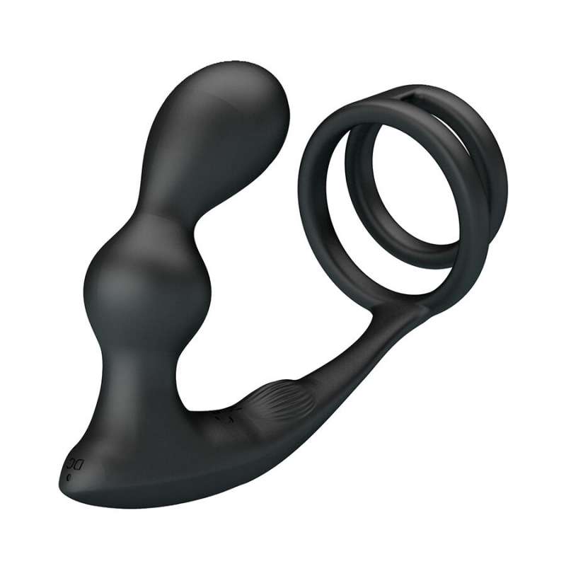 MR PLAY - VIBRATING ANAL PLUG WITH PENIS RING REMOTE CONTROL MR PLAY - VIBRATING ANAL PLUG WITH PENIS RING REMOTE CONTROL