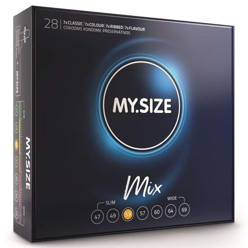 MY SIZE - MIX CONDOMS 53 MM 28 UNITS MY SIZE - MIX CONDOMS 53 MM 28 UNITS