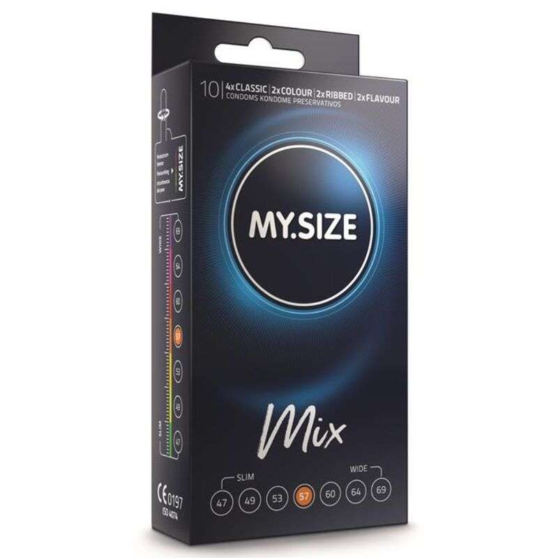 MY SIZE - MIX CONDOMS 57 MM 10 UNITS MY SIZE - MIX CONDOMS 57 MM 10 UNITS