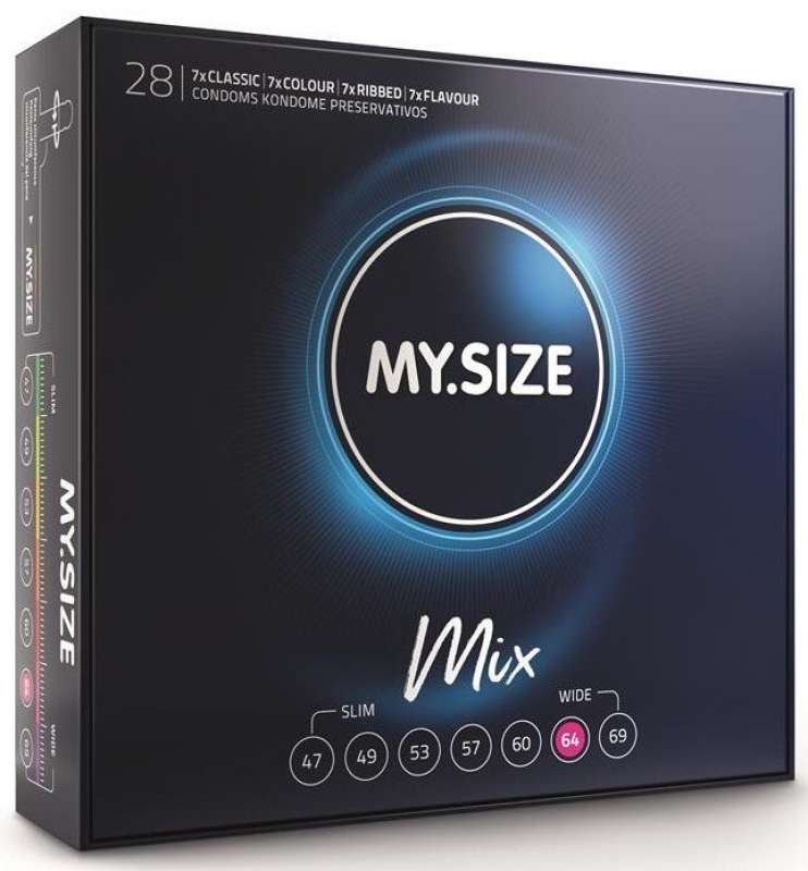 MY SIZE - MIX CONDOMS 64 MM 28 UNITS MY SIZE - MIX CONDOMS 64 MM 28 UNITS