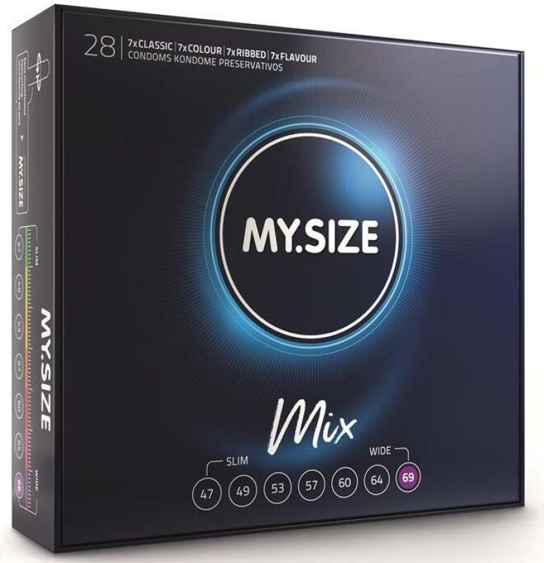 MY SIZE - MIX CONDOMS 69 MM 28 UNITS MY SIZE - MIX CONDOMS 69 MM 28 UNITS