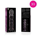 NEBULA SERIES BY IBIZA - MODEL 10 DILDO BOROSILICATE GLASS PINK 16.5 CM -O- 3.5 CM