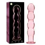 NEBULA SERIES BY IBIZA - MODEL 10 DILDO BOROSILICATE GLASS PINK 16.5 CM -O- 3.5 CM