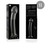 NEBULA SERIES BY IBIZA - MODEL 11 DILDO BOROSILICATE GLASS CLEAR 16 CM -O- 3 CM
