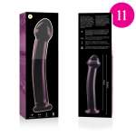 NEBULA SERIES BY IBIZA - MODEL 11 DILDO BOROSILICATE GLASS PINK 16 CM -O- 3 CM