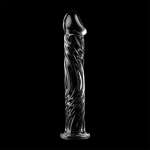NEBULA SERIES BY IBIZA - MODEL 12 DILDO BOROSILICATE GLASS CLEAR 17 CM -O- 3.5 CM