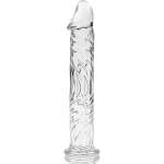 NEBULA SERIES BY IBIZA - MODEL 12 DILDO BOROSILICATE GLASS CLEAR 17 CM -O- 3.5 CM