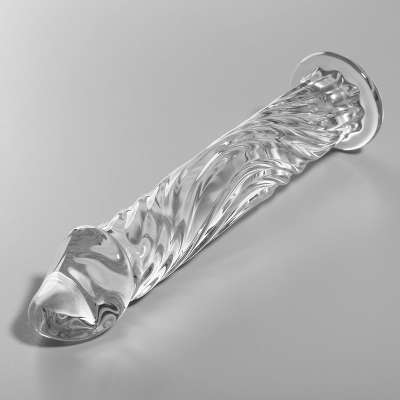 NEBULA SERIES BY IBIZA - MODEL 12 DILDO BOROSILICATE GLASS CLEAR 17 CM -O- 3.5 CM
