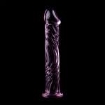 NEBULA SERIES BY IBIZA - MODEL 12 DILDO BOROSILICATE GLASS PINK 17 CM -O- 3.5 CM