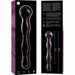 NEBULA SERIES BY IBIZA - MODEL 13 DILDO BOROSILICATE GLASS PINK 18 CM -O- 3.5 CM