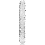NEBULA SERIES BY IBIZA - MODEL 15 DILDO BOROSILICATE GLASS CLEAR 18.5 CM -O- 3 CM