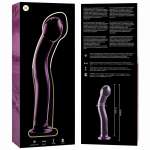 NEBULA SERIES BY IBIZA - MODEL 18 DILDO BOROSILICATE GLASS PINK 18.5 CM -O- 3.5 CM