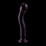 NEBULA SERIES BY IBIZA - MODEL 18 DILDO BOROSILICATE GLASS PINK 18.5 CM -O- 3.5 CM