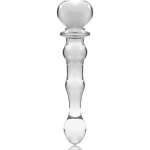 NEBULA SERIES BY IBIZA - MODEL 21 DILDO BOROSILICATE GLASS CLEAR 20.5 CM -O- 3.5 CM