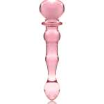NEBULA SERIES BY IBIZA - MODEL 21 DILDO BOROSILICATE GLASS PINK 20.5 CM -O- 3.5 CM