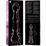 NEBULA SERIES BY IBIZA - MODEL 21 DILDO BOROSILICATE GLASS PINK 20.5 CM -O- 3.5 CM