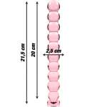 NEBULA SERIES BY IBIZA - MODEL 22 DILDO BOROSILICATE GLASS PINK 21.5 CM -O- 2.5 CM