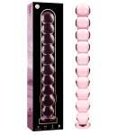 NEBULA SERIES BY IBIZA - MODEL 22 DILDO BOROSILICATE GLASS PINK 21.5 CM -O- 2.5 CM