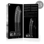 NEBULA SERIES BY IBIZA - MODEL 23 DILDO BOROSILICATE GLASS CLEAR 21.5 CM -O- 4 CM