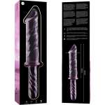 NEBULA SERIES BY IBIZA - MODEL 24 DILDO BOROSILICATE GLASS PINK 28.5 CM -O- 5 CM