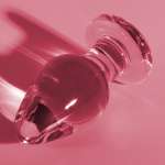NEBULA SERIES BY IBIZA - MODEL 3 ANAL PLUG BOROSILICATE GLASS PINK 11 CM -O- 5 CM