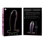 NEBULA SERIES BY IBIZA - MODEL 5 ANAL PLUG BOROSILICATE GLASS PINK 12.5 CM -O- 3.5 CM