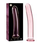 NEBULA SERIES BY IBIZA - MODEL 8 DILDO BOROSILICATE GLASS PINK 14.5 CM -O- 2 CM